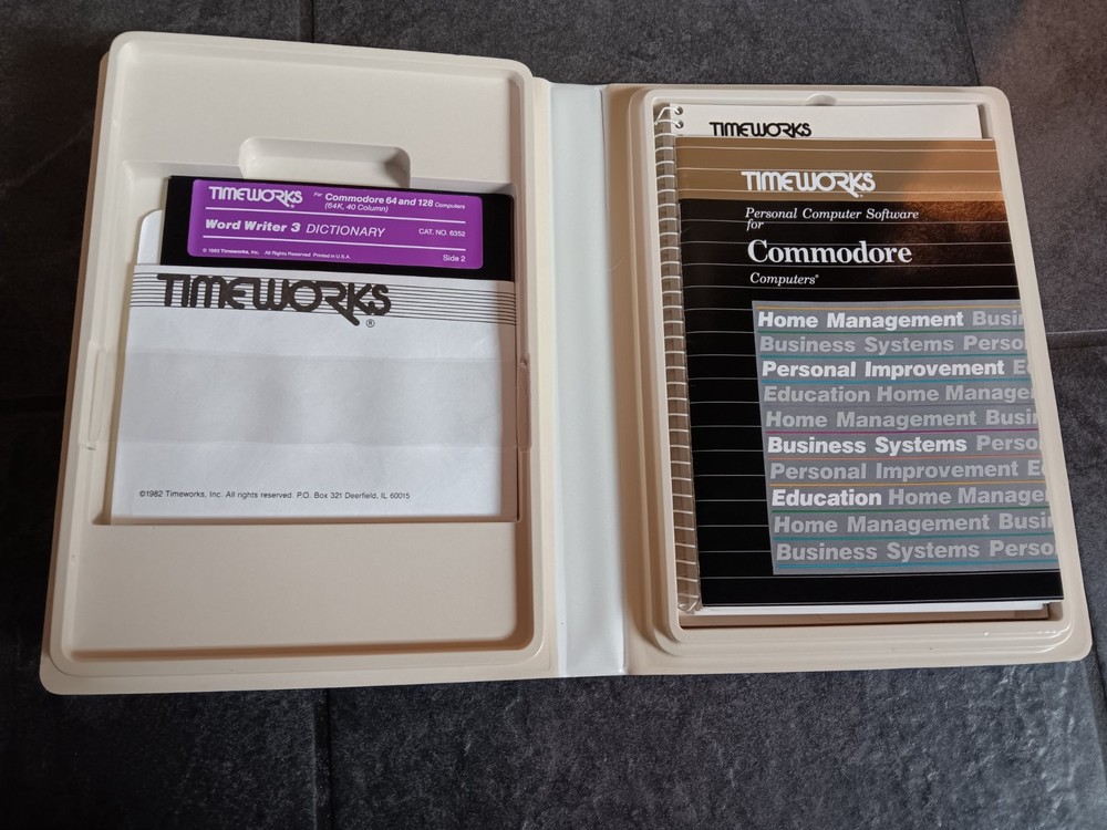 Commodore 64 Timeworks Word Writer 3 Computer Software Tested/Works