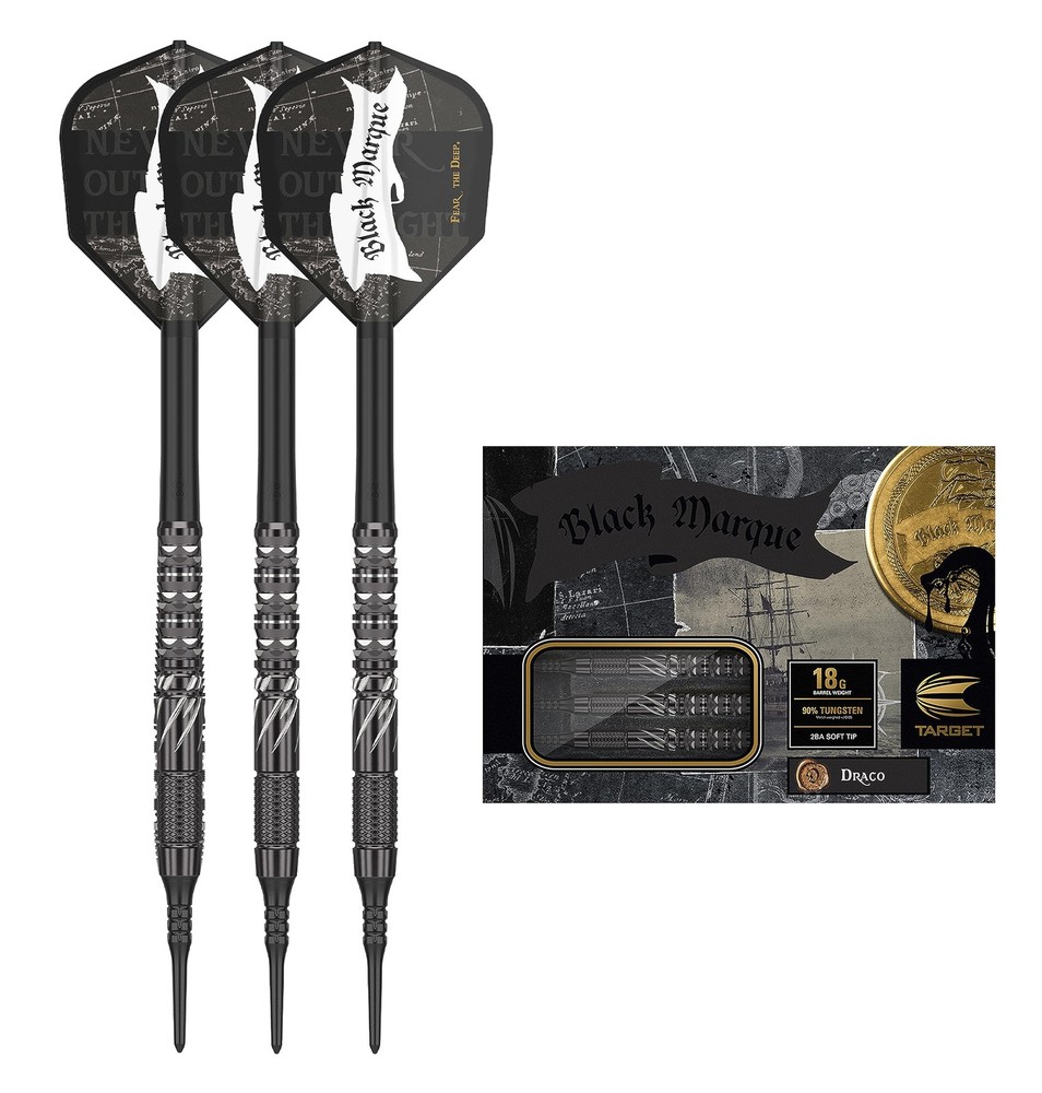 BLACK MARQUE DRACO 18G SOFT TIP DARTS