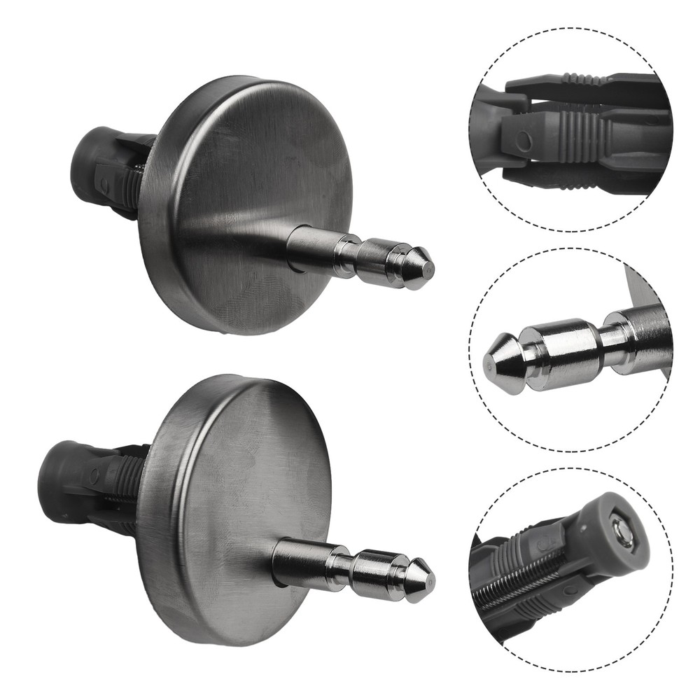 Toilet Seat Hinge Accessories 2PCS Fitting Hinge Pair Soft Release Quick