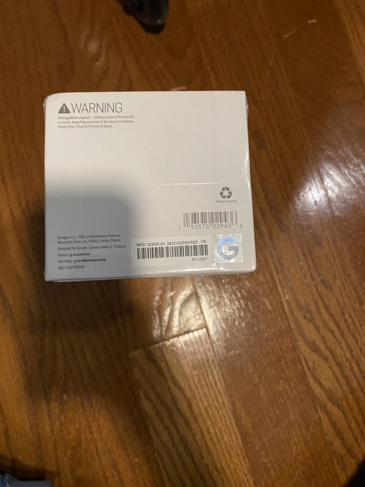 Google Nest Cam Indoor Wired 2nd Generation