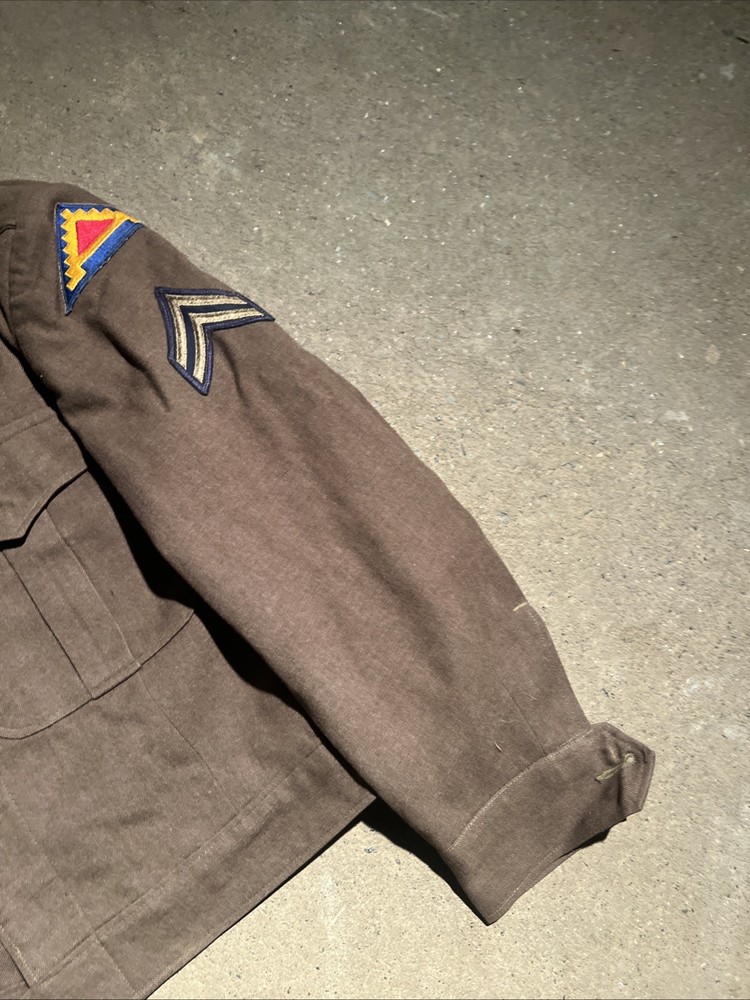 WW2 US 7th Army Ike Jacket 1944 Dated Size 38 S (DD413