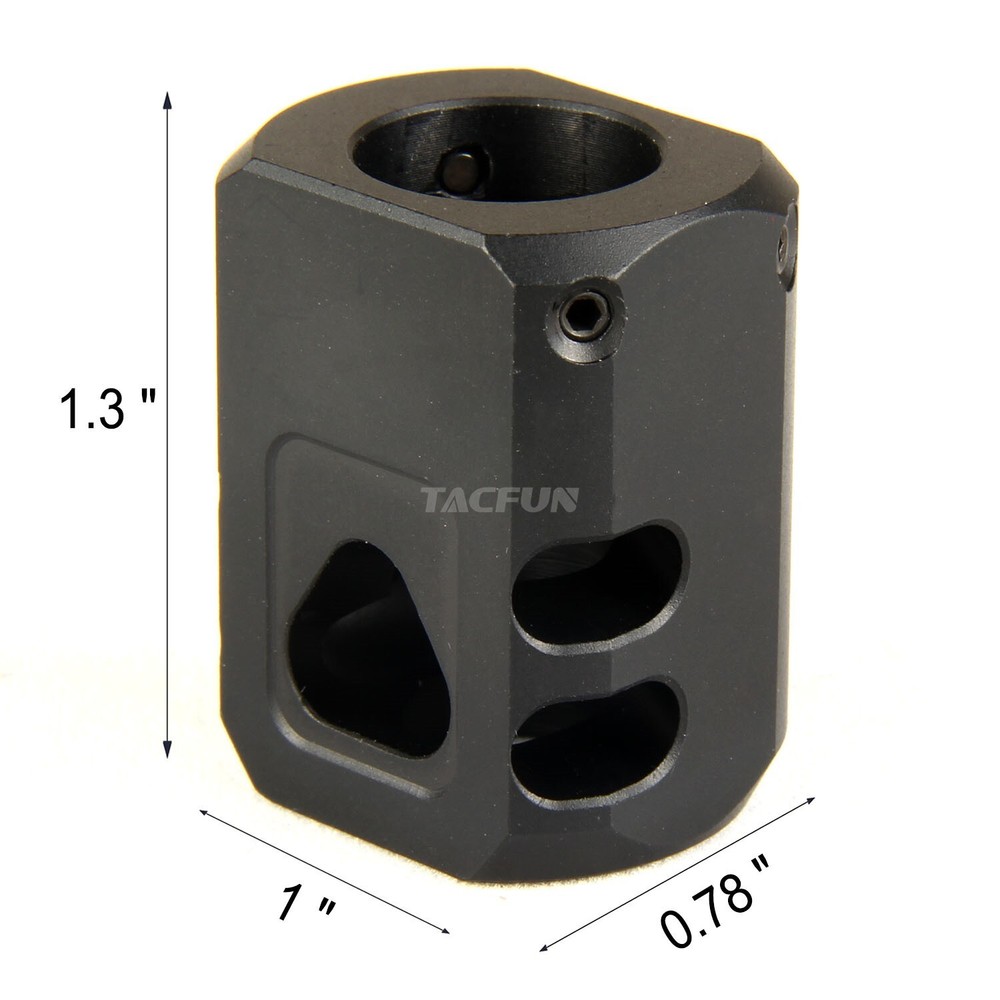 9MM Muzzle Brake 1/2x28 TPI Compensator for GLOCK