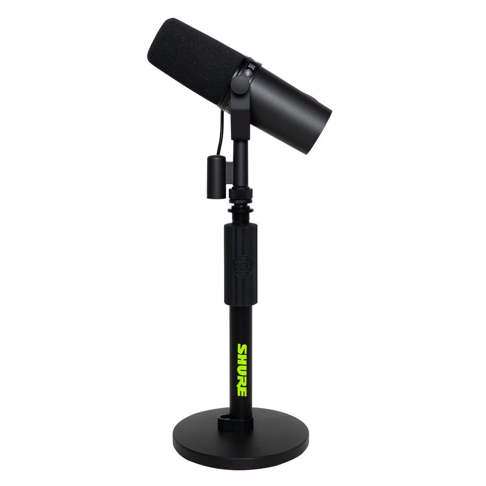 Shure by Gator 6" Round Base Desktop Mic Stand - Height-Adjustable