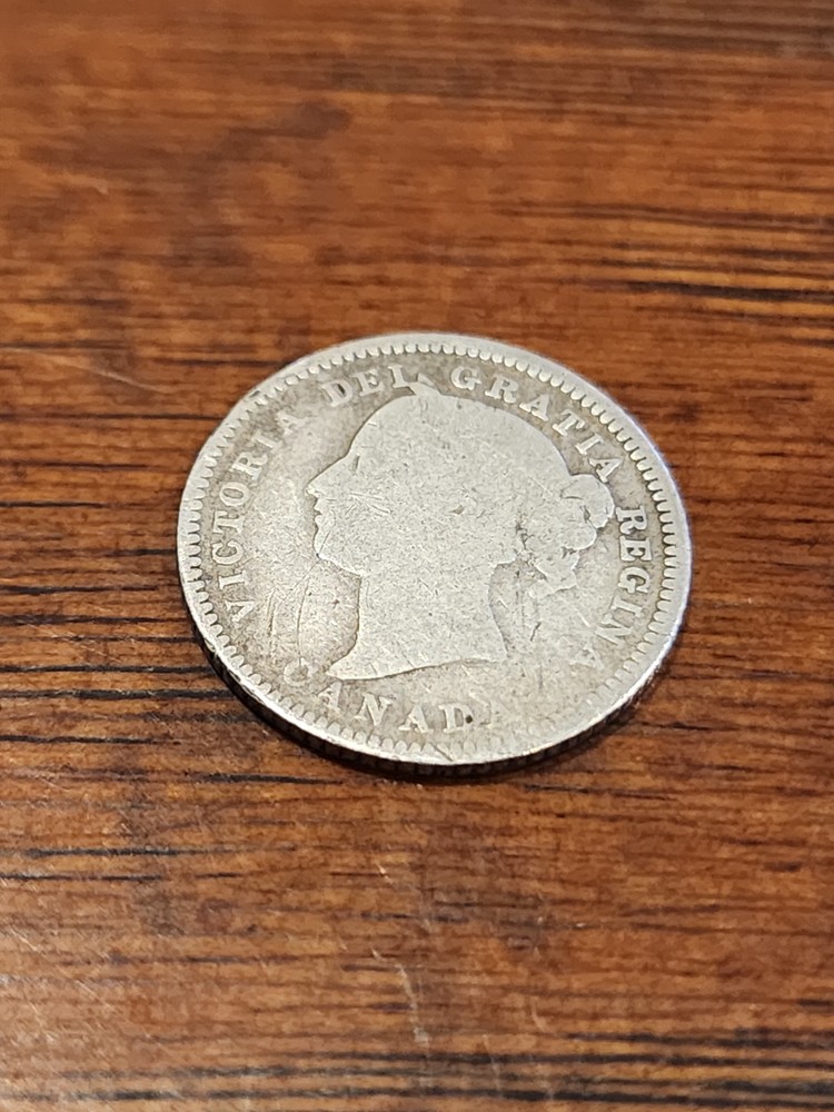 1880H Canada 10 Cents Silver Coin