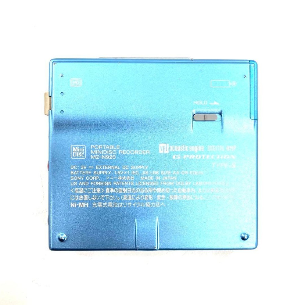 MZ-N920 SONY NET MD WALKMAN Operation confirmed