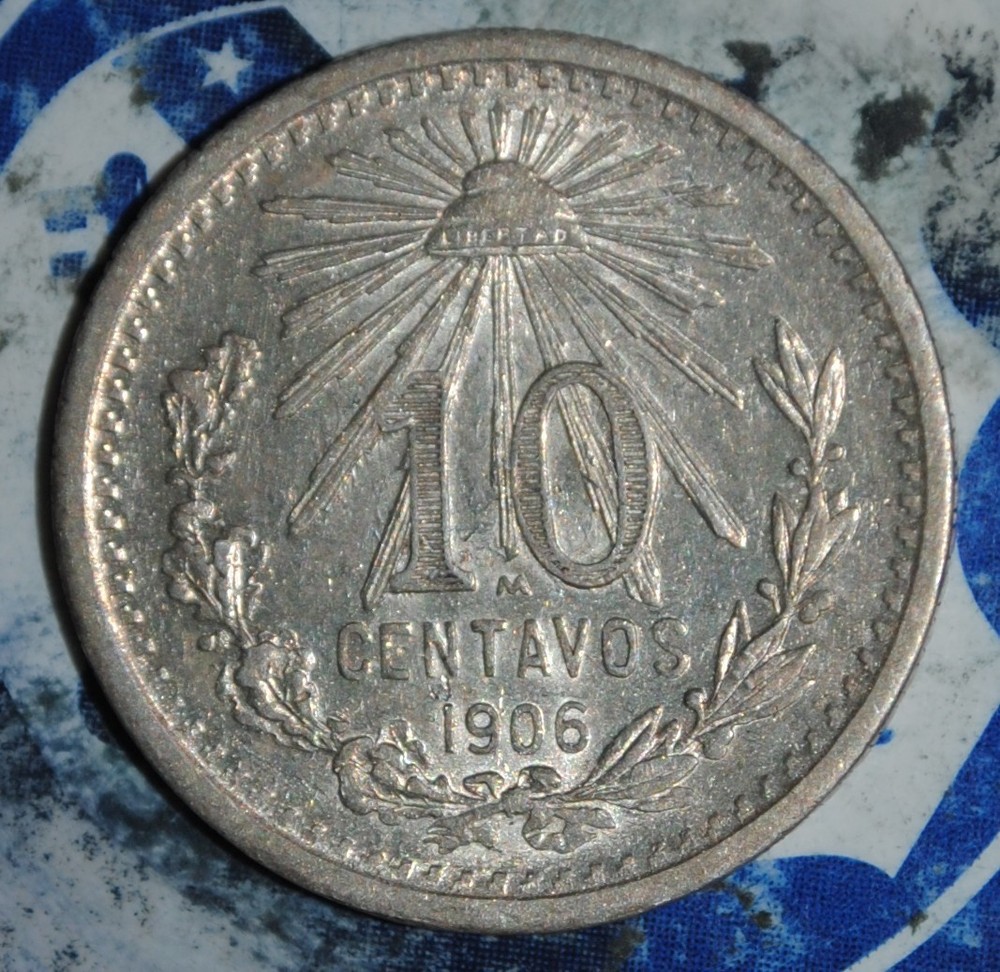 AU mexico 10 centavos 1906 {{{D172