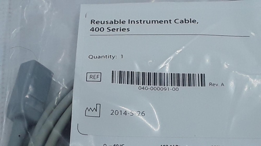 Mindray Reusable Instrument Cable 400 Series REF 040-00091-00