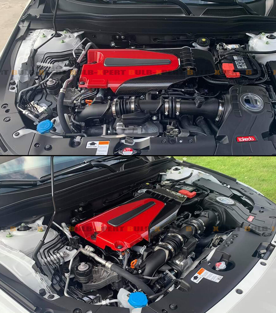 FOR 18-2022 10TH GEN HONDA ACCORD 1.5T RED BLACK TYPE-R STYLE ENGINE VALVE COVER