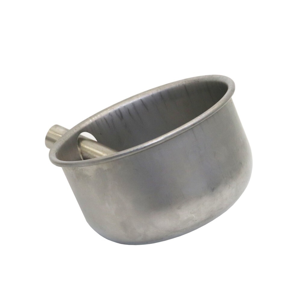 Round Stainless Steel Waterer Drinking Bowl for Pig Sheep 7 inch