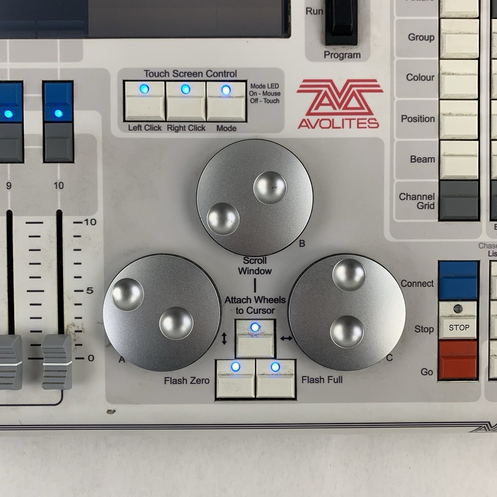 Avolites Tiger Touch Lighting Control Console Screen Has Line Bad Controls