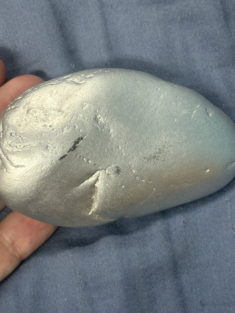 Painted silver rock imagine painted pink