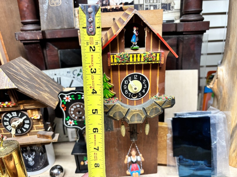 Tiny Novelty Germany This is a Bouncing Doll Single Dancer Couple Music Box READ