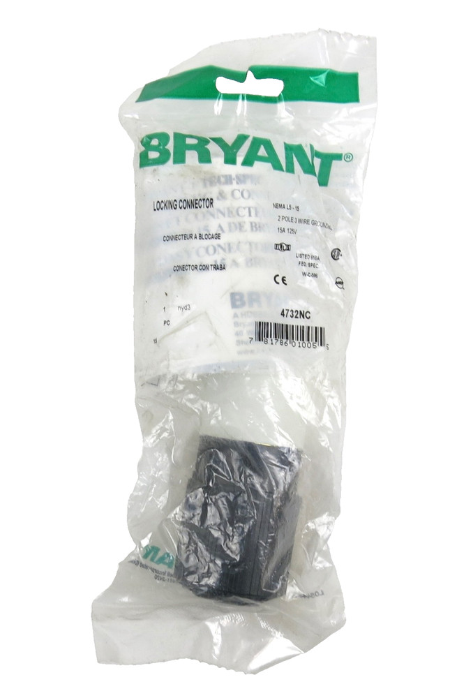 Bryant 4732NC Locking Connector - NEW