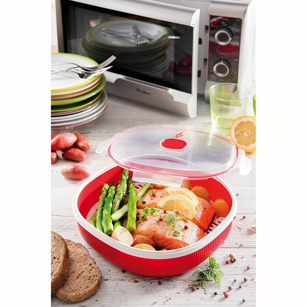 Snips TimeZero 2L Microwave 3pc Set - Steamer, Soup Mug & Egg Poacher