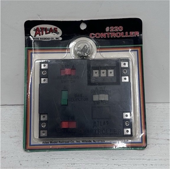 Atlas #220 Controller Analog Model Railroad Reversing Cab Selector Black Plastic