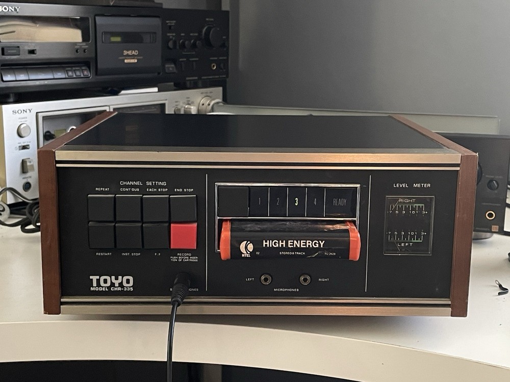 TOYO 8 TRACK PLAYER-MODEL CHR 335 SERVICED