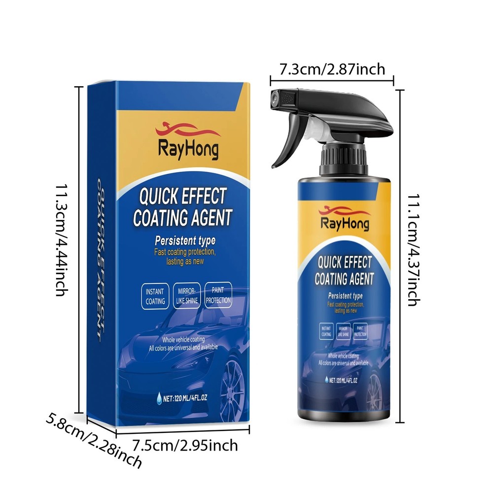 Car Coating Spray,Quick Effect Coating Agent,Car Scratch Wax Polish Spray Liquid