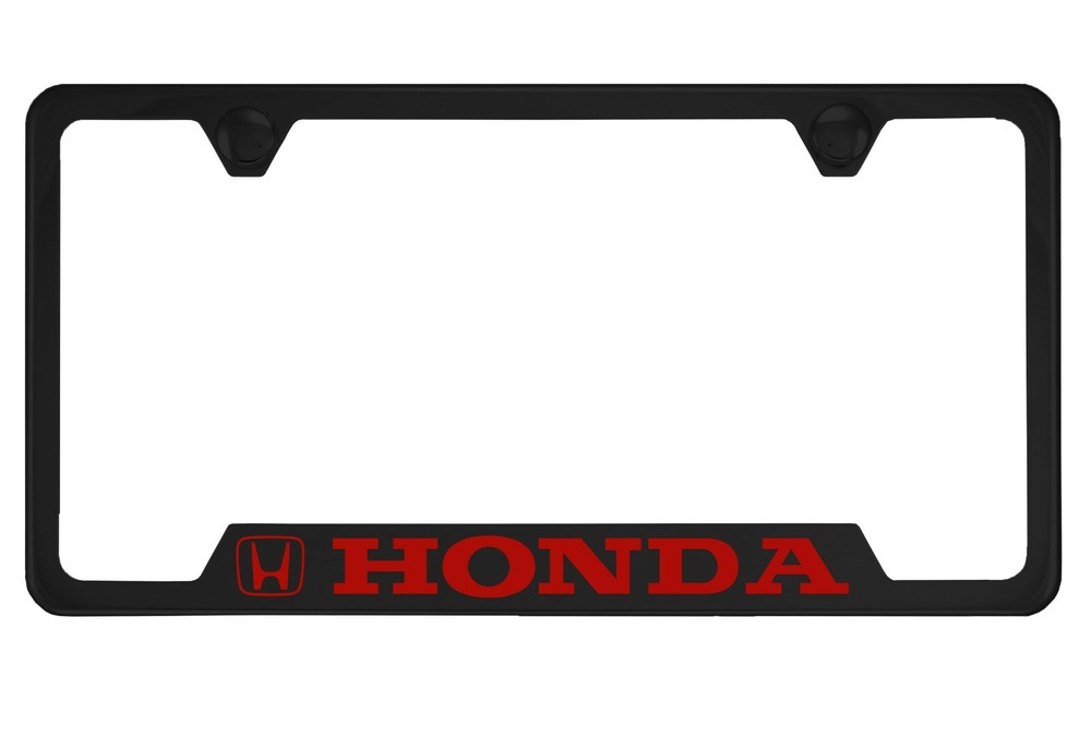 Black License Plate Frame for Honda
