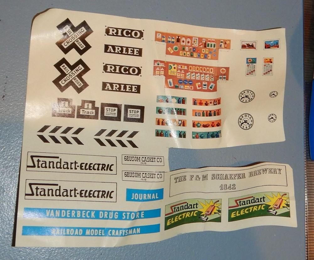 VTG Train Graphics Original Paper Cutouts, Clear Plastic & Plastic Bits & Bobs