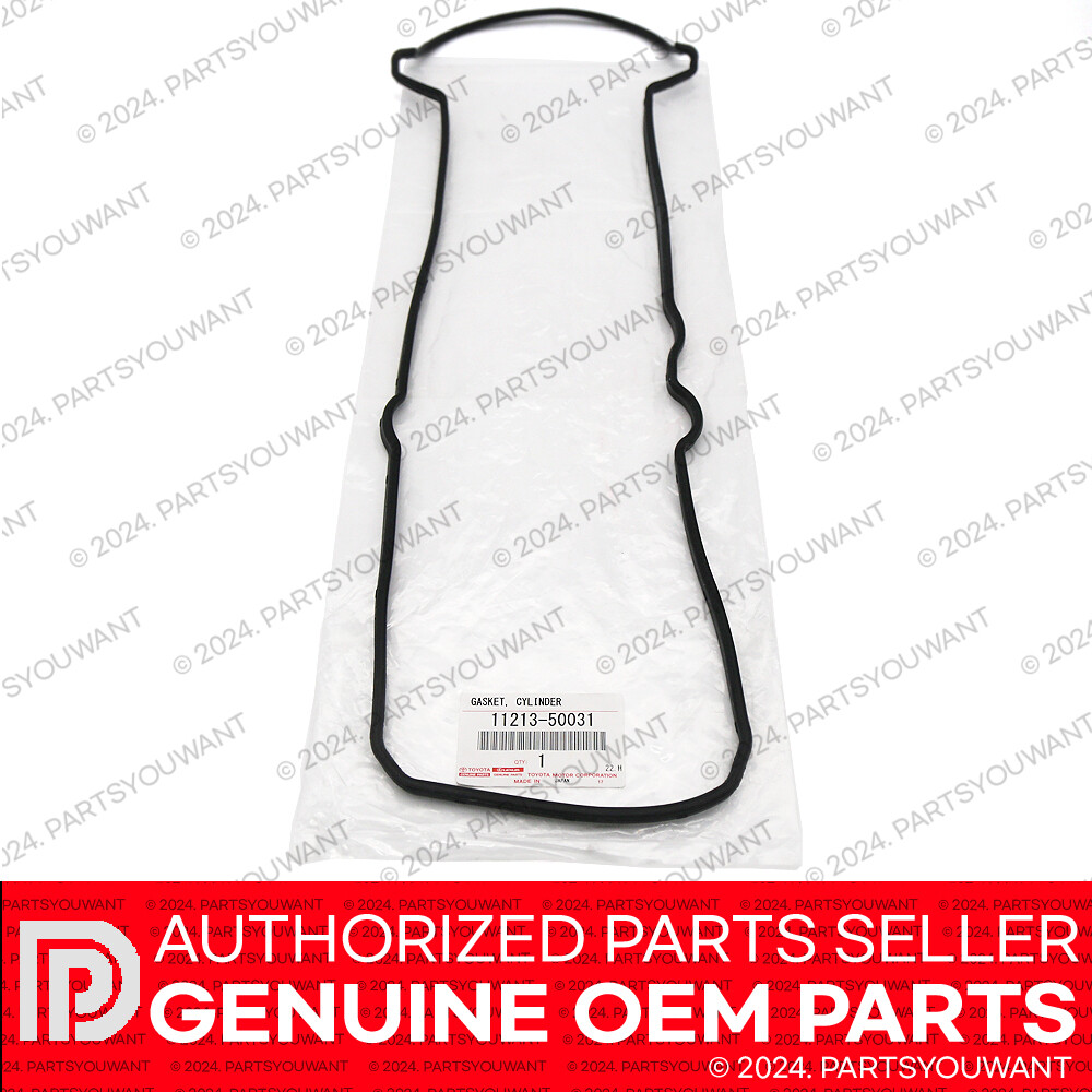 GENUINE Toyota Lexus V8 Cylinder Head Valve Cover Gasket + Spark Plug Seal SET