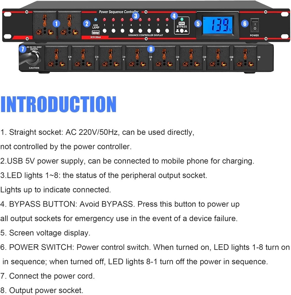 Pro Audio Power Conditioner Surge Protector=