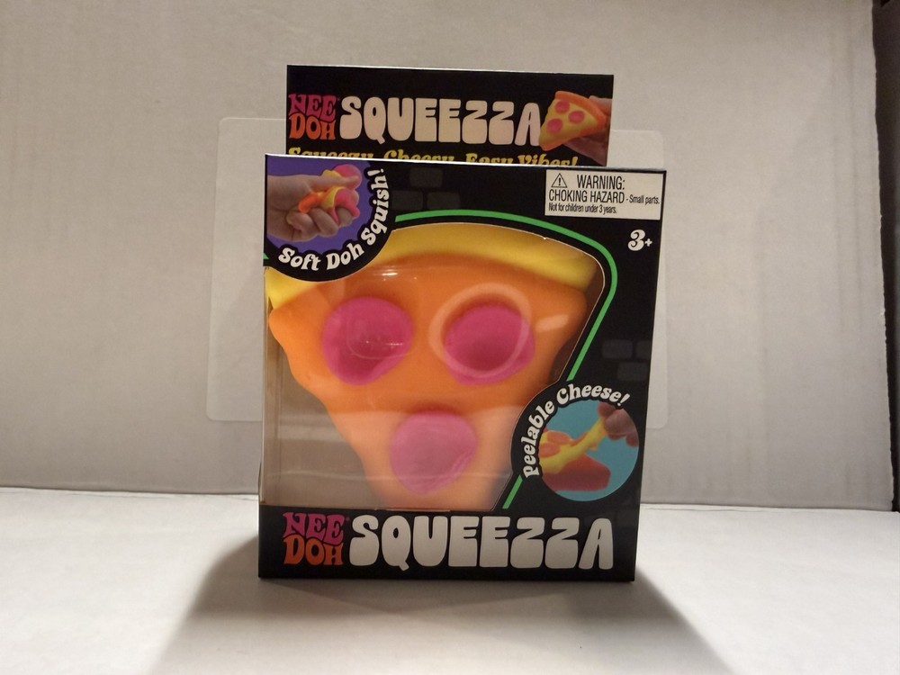 Needoh Squeezza Pizza - Yellow Crust - New - Authentic Squishy