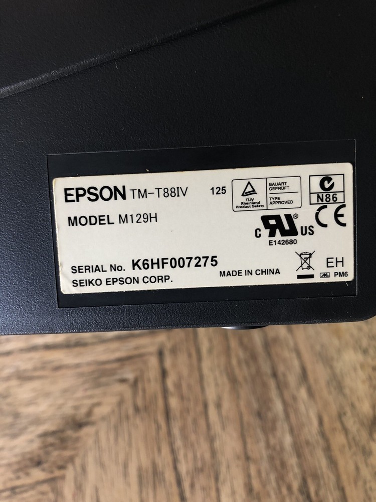 Epson TM-T88V POS Receipt Printer model M129H (used)