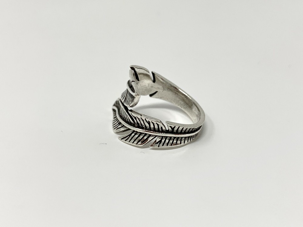 925 Sterling Silver Ring, Feather Wrap Around Ring, Adjustable Thumb Ring, Boho,