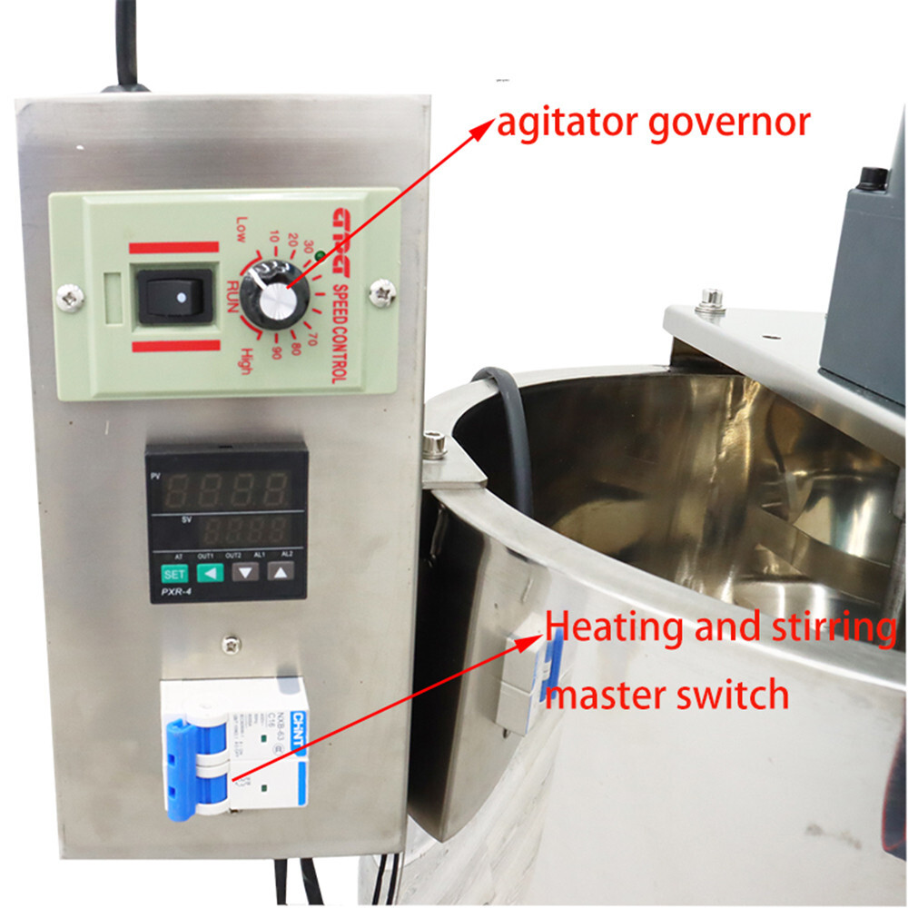 100-1000ml Pneumatic Paste Liquid Heating Mixing Filling Machine 110VSingle Head