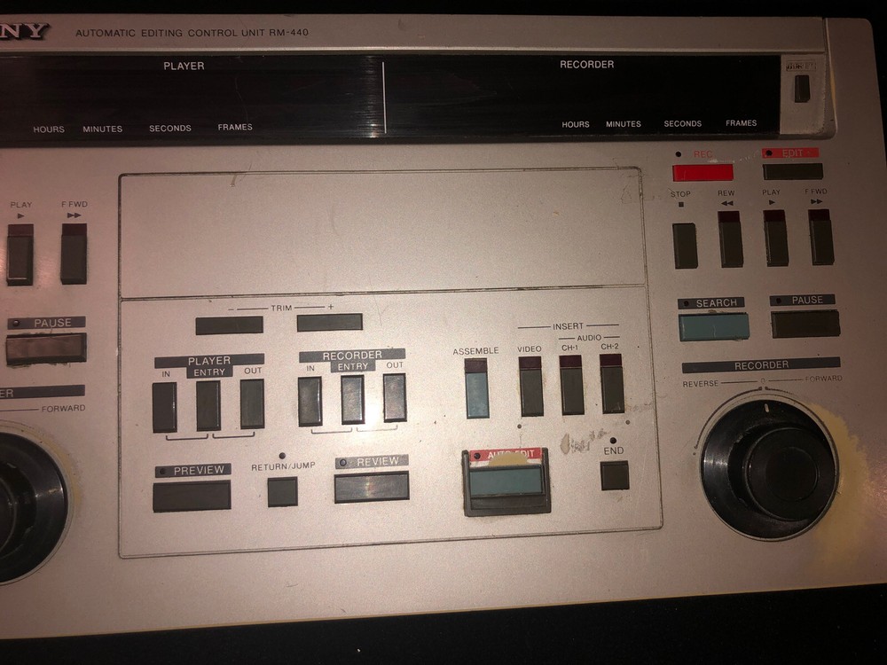 SONY RM-440 Professional Video Automatic Editing Control Unit *UNTESTED*