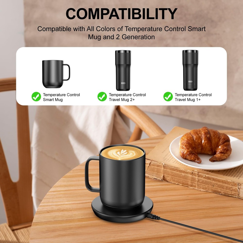 Underhub Charging Coaster 2 Compatible with Embo Temperature Control Smart Mu...