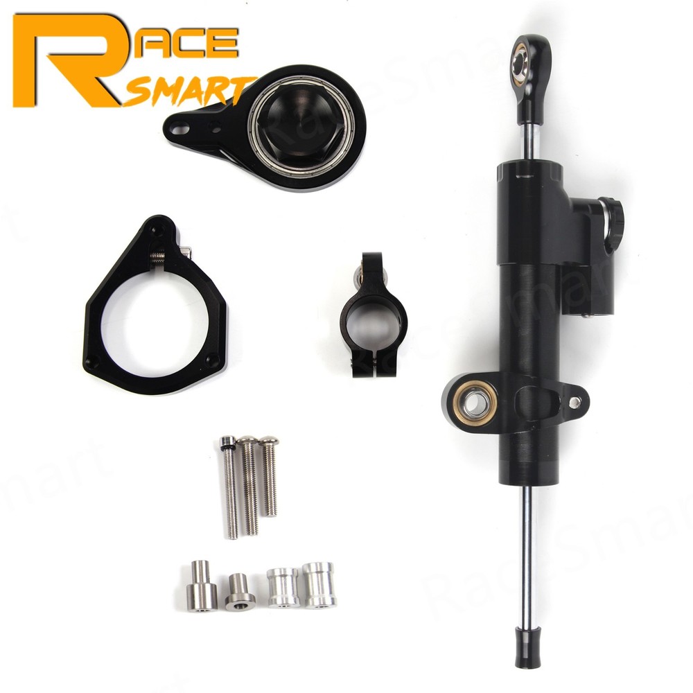 For BMW S1000RR 2009-2013 Steering Damper Stabilizer + Bracket Mount Support Kit