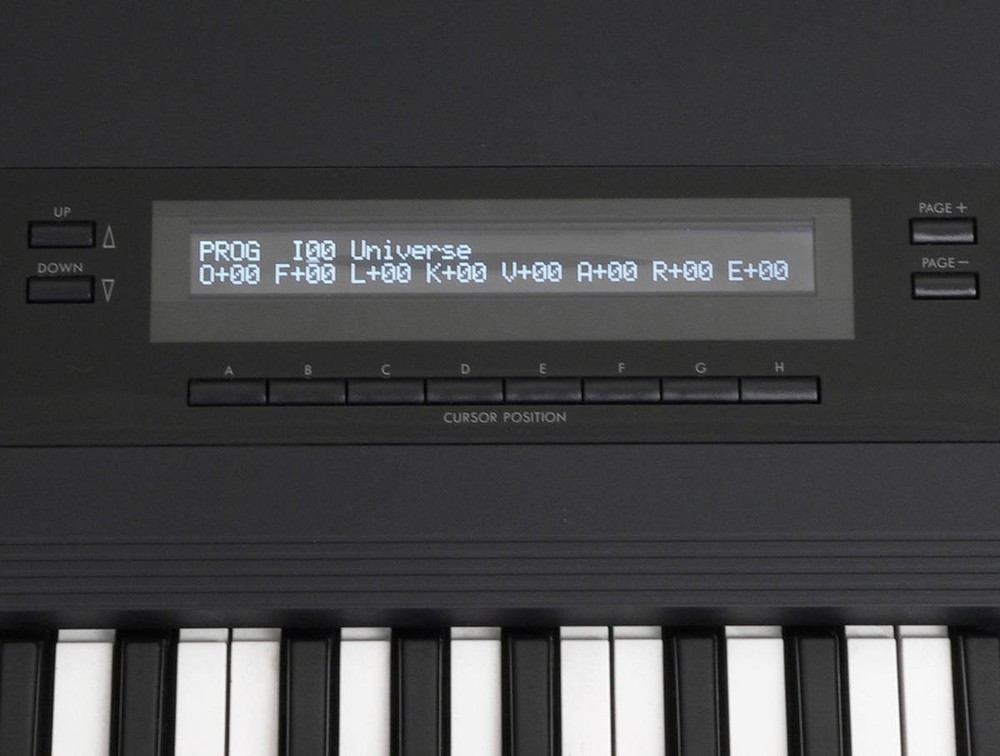 Korg M1 LCD Replacement High Brightness Black Negative LED Display Module