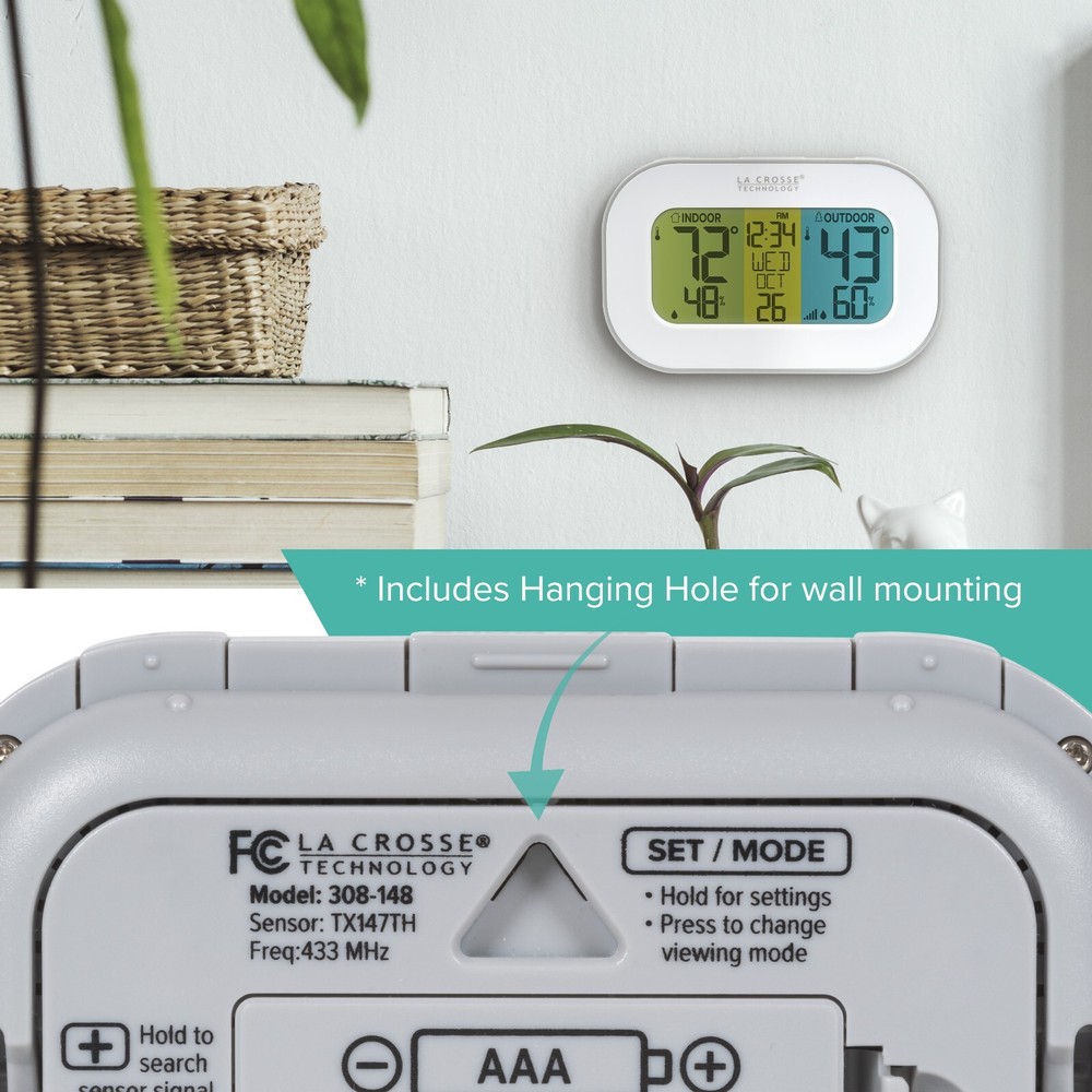 308-148 La Crosse Technology Wireless Temperature & Humidity Station TX147TH