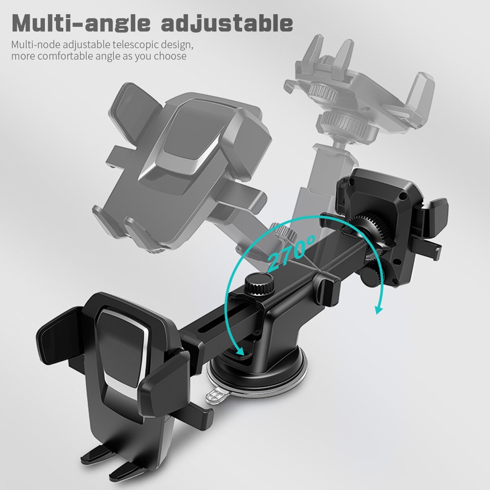 AICase Easy One Touch Dash & Windshield Smartphone Quick Locking Car Mount