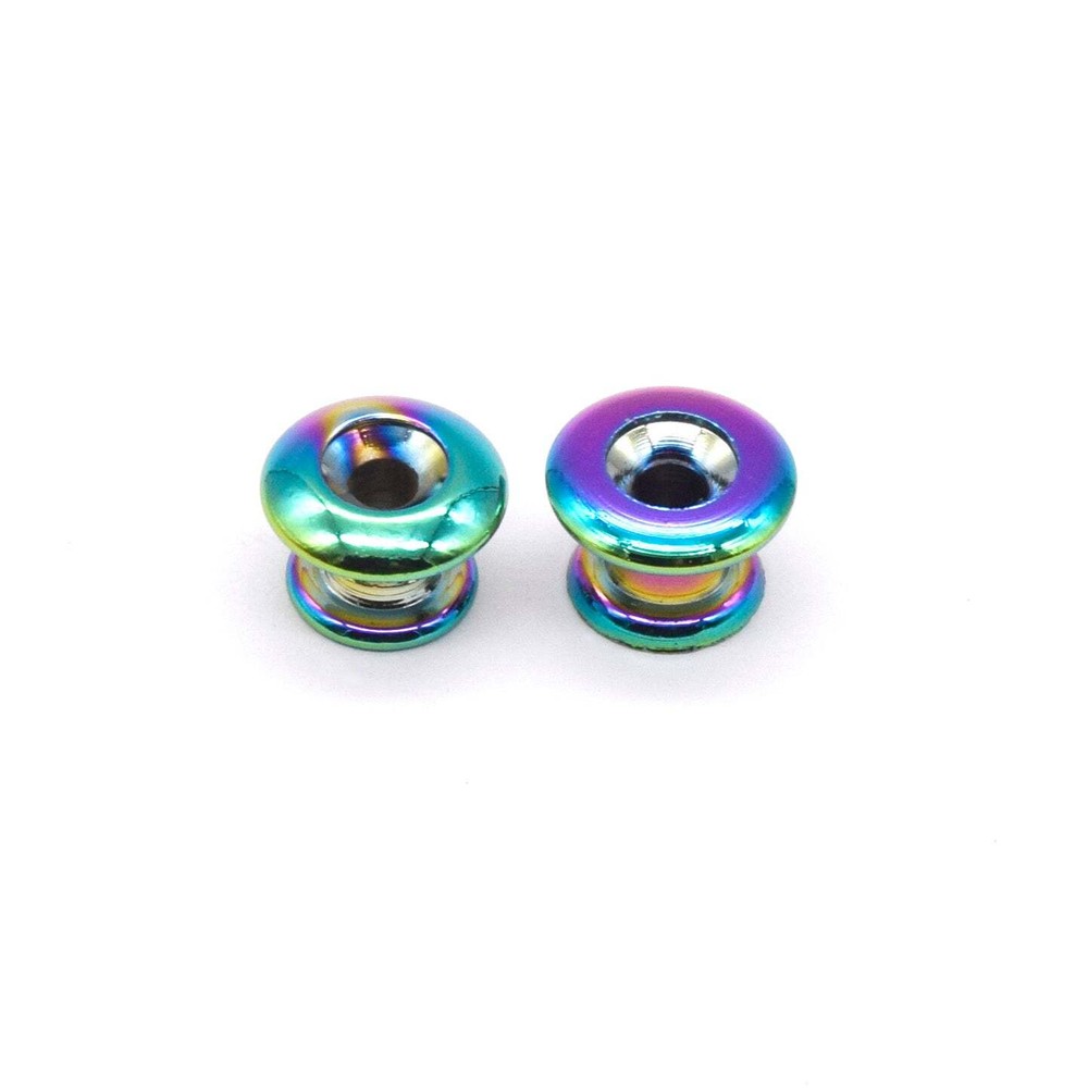 KD By AxLabs Small Strap Buttons (2) Rounded Top - Burnt Chrome