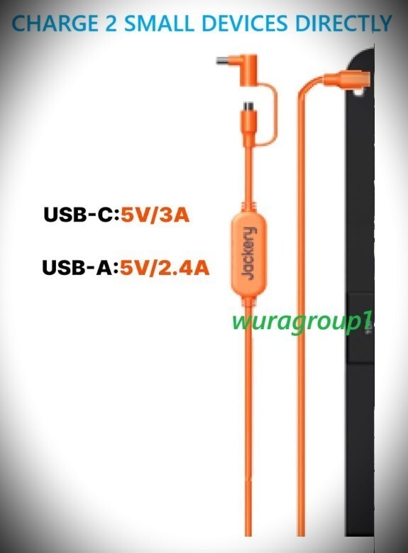 Jackery Solar Panel DC Charging Cable for Solarsaga 200W V2-Model JS-200D