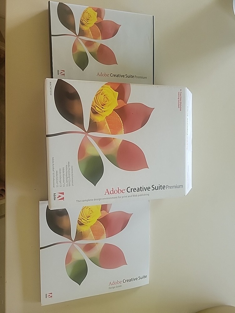 Adobe Creative Suite Premium For Mac w/Discs and Serials