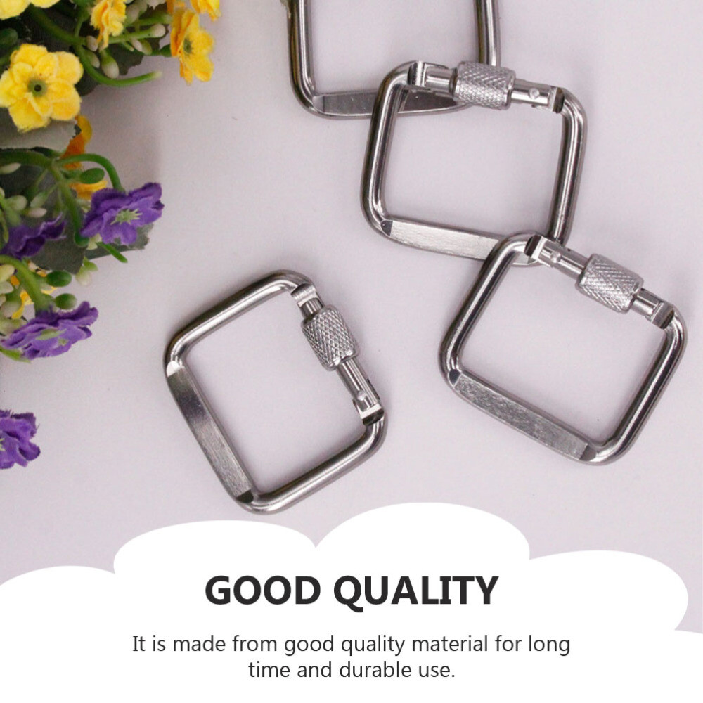 Keychains Spring Snaps Buckle Quick Link Carabiner Safety Locking