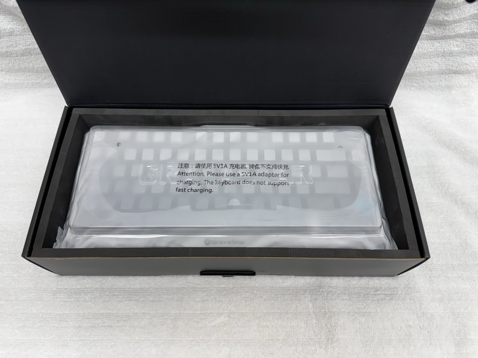 Gravastar Mercury K1 Gradient White Gaming Keyboard, Aluminum Alloy