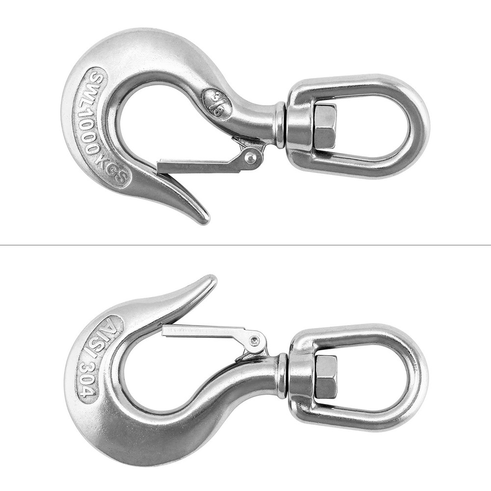 QWORK Chain Hook, Swivel Hoist Slip Hooks, Clevis...