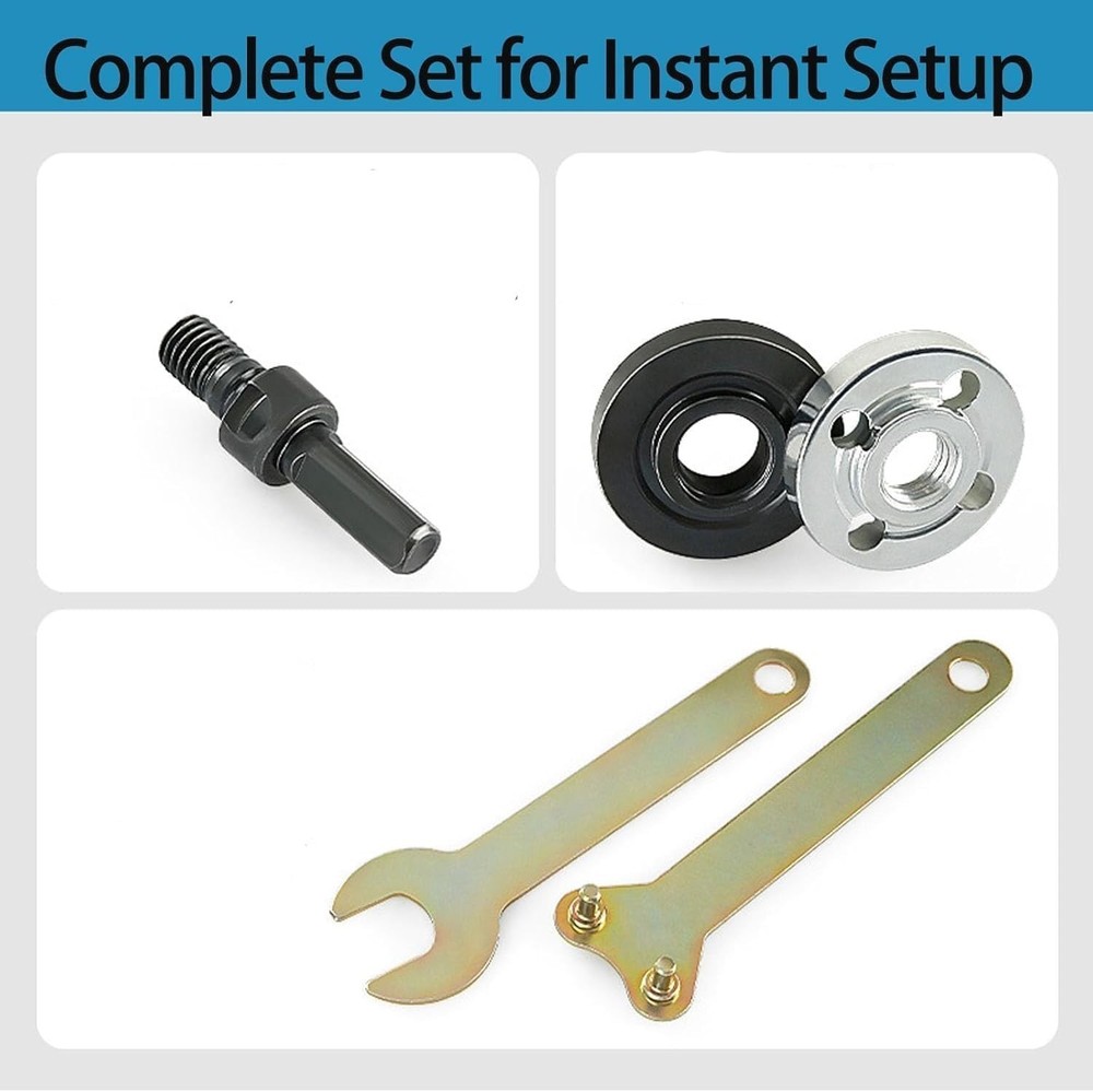 Conversion 10mm Angle Grinding Adapter Connecting Rod Kit For Metal Deburring