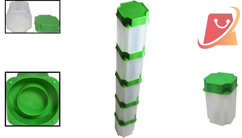 10 Plastic Coin Tubes for Silver Eagles Secure Stackable Portable Storage