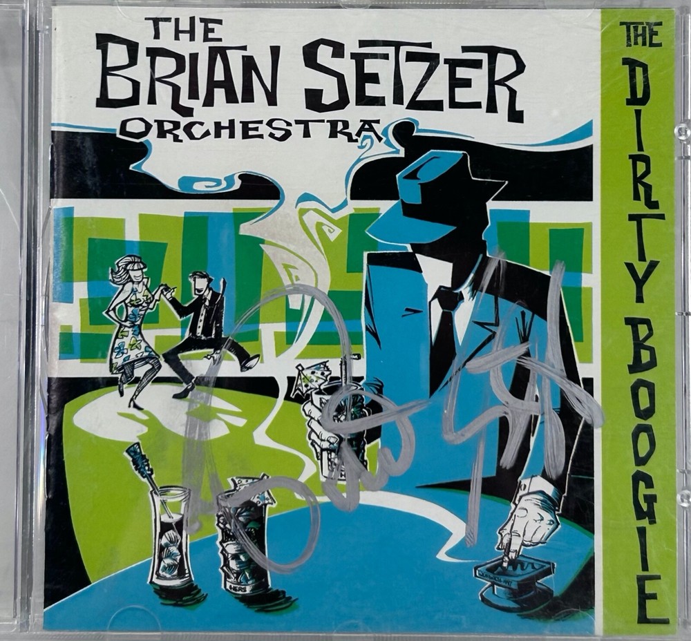 BRIAN SETZER Signed Autograph CD "The Dirty Boogie" JSA COA