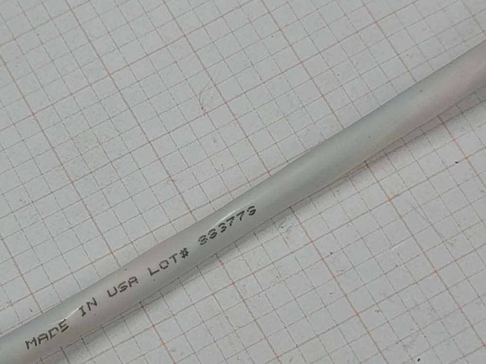 Lake Cable 18/5C Solid Plenum Thermostat Cable CMP CL3P FPLP White /50ft