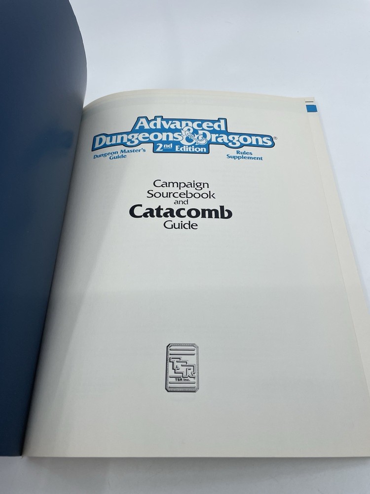 Advanced Dungeons & Dragons Campaign Sourcebook & Catacomb Guide