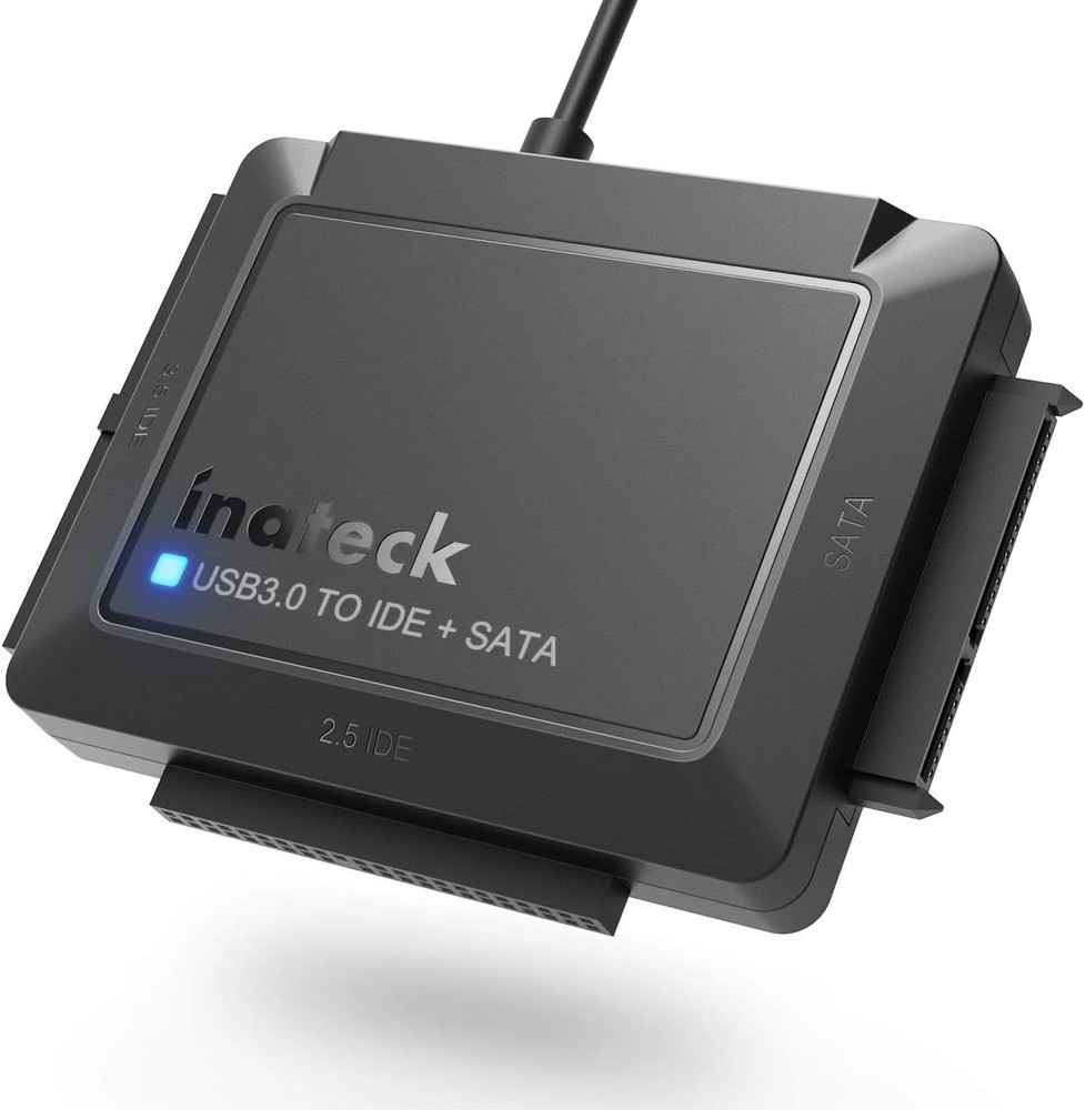Compact USB 3.0 Hard Drive Reader - Connect 2 Drives Simultaneously with Ease