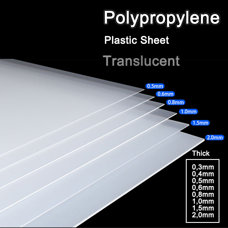 Frosted Translucent Polypropylene Plastic Thin Sheet PP Sheet Thickness 0,3~2mm