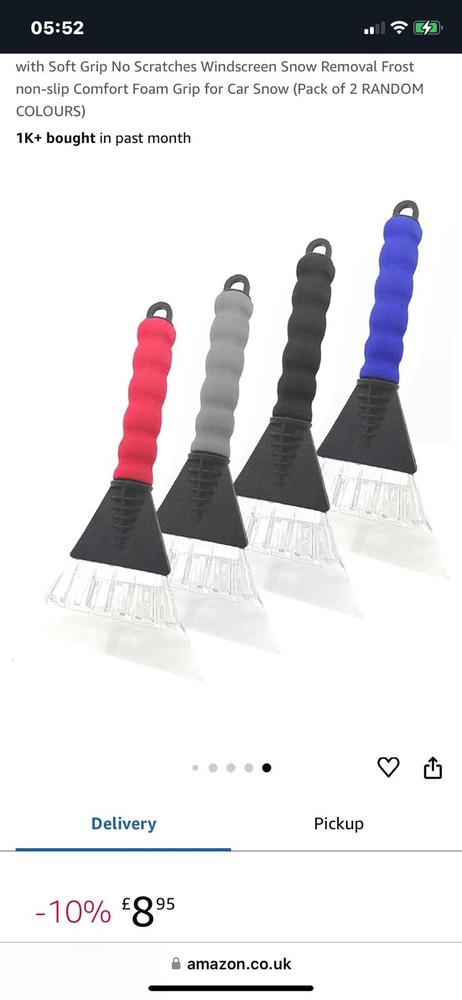 Two Ice Scrapers