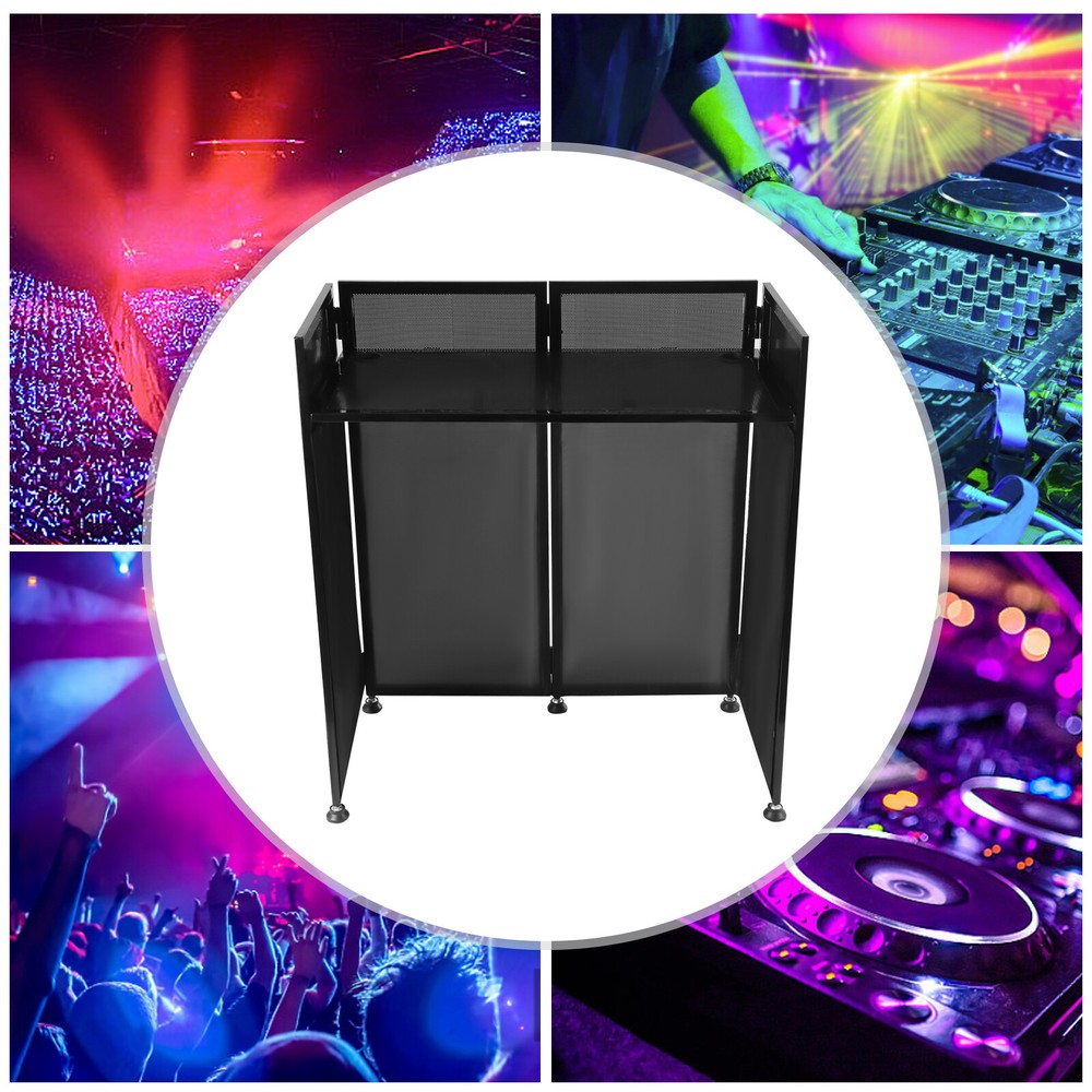 Foldable DJ Booth 82.7x44'' DJ Party Event Facade Folding Screen Panel For Show